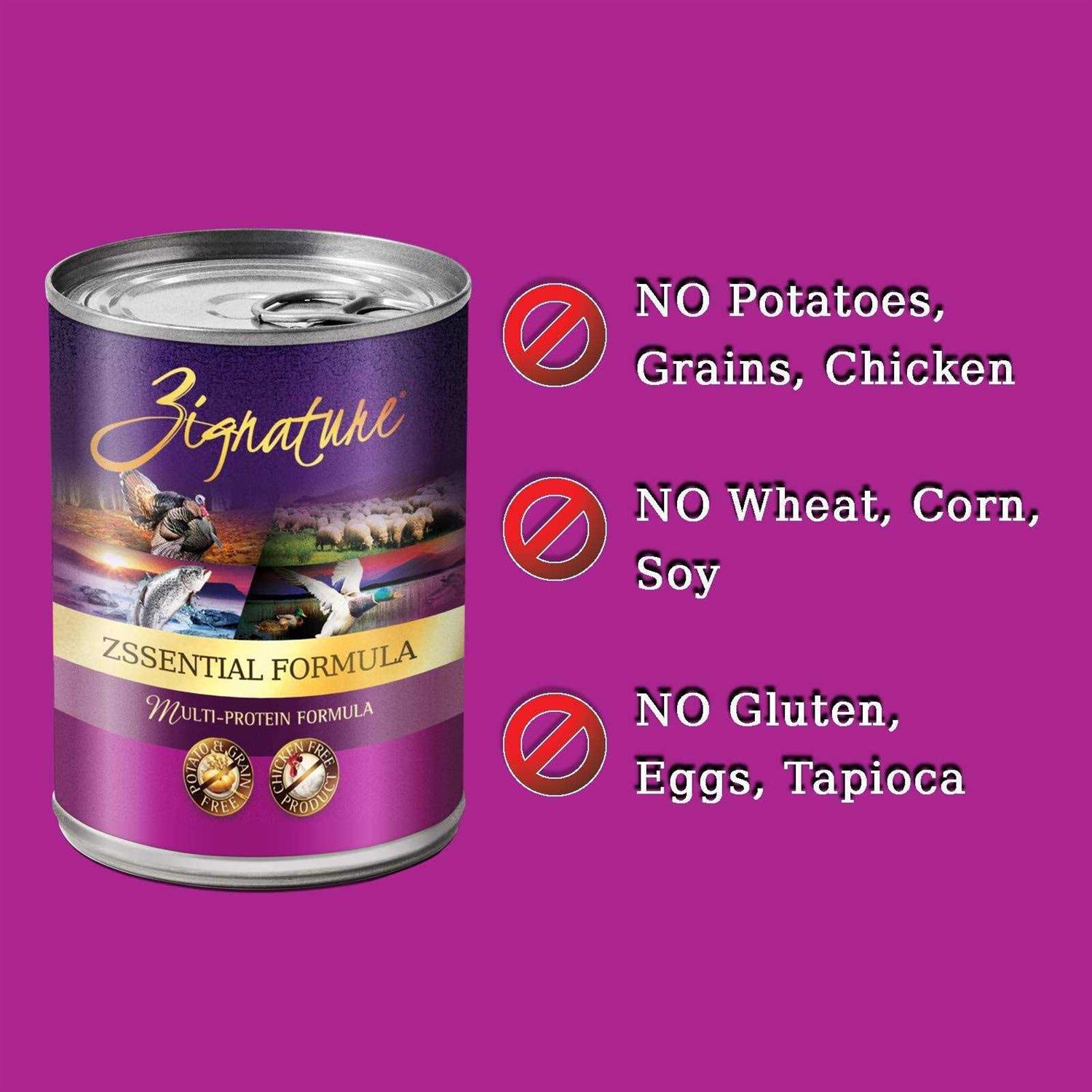 Zignature Zssential Formula Canned Dog Food - Nail Gallerys