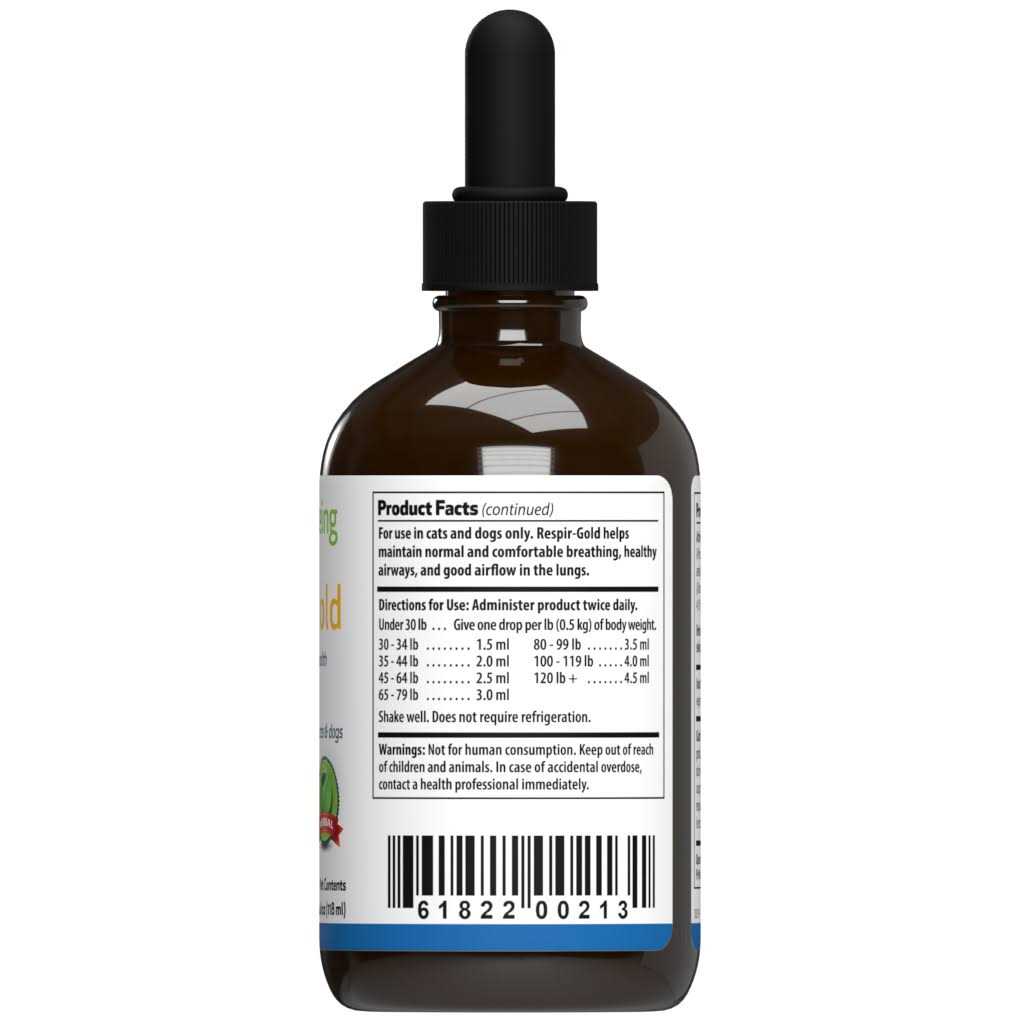 Pet Wellbeing Respir-Gold for Easy Breathing in Cats - Nail Gallerys