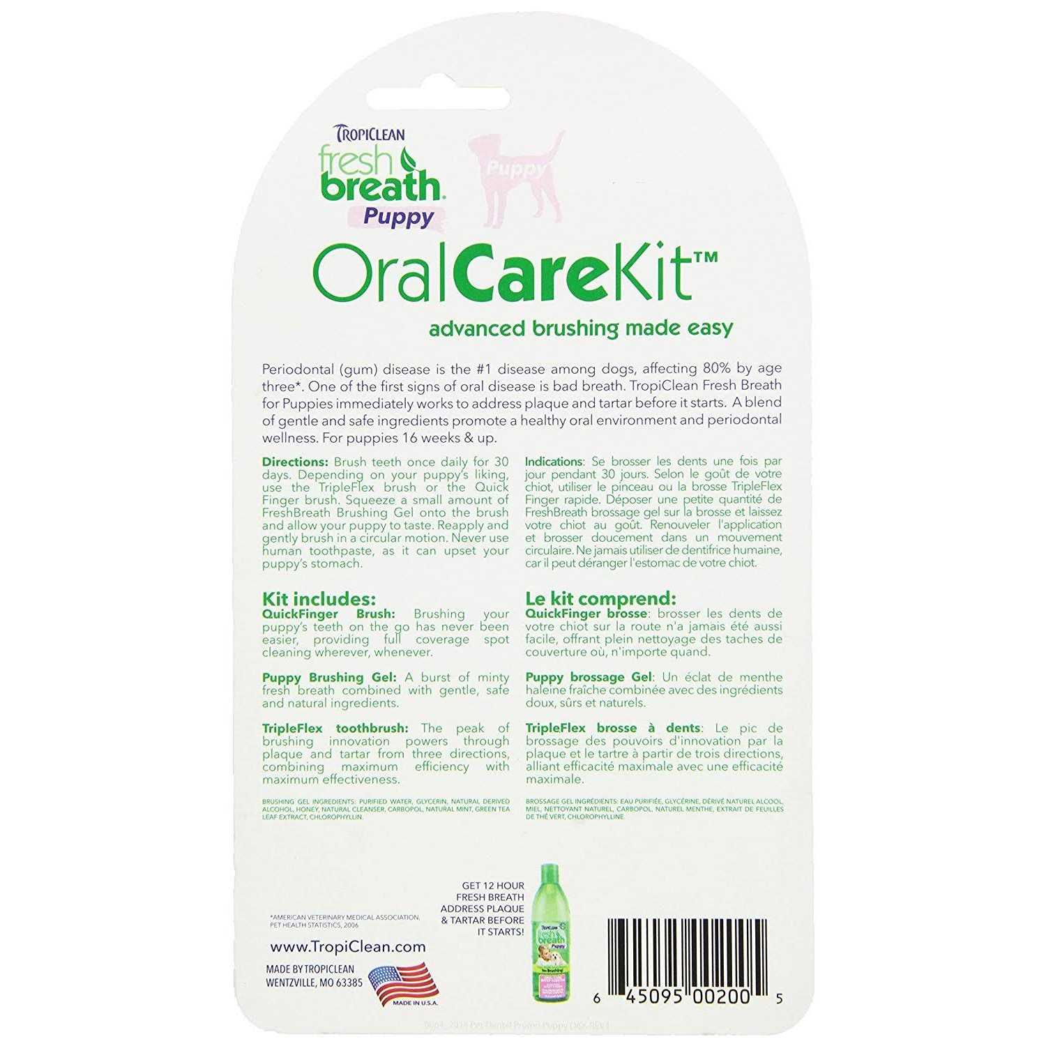 Tropiclean Fresh Breath Oral Care Kit for Puppies - Nail Gallerys