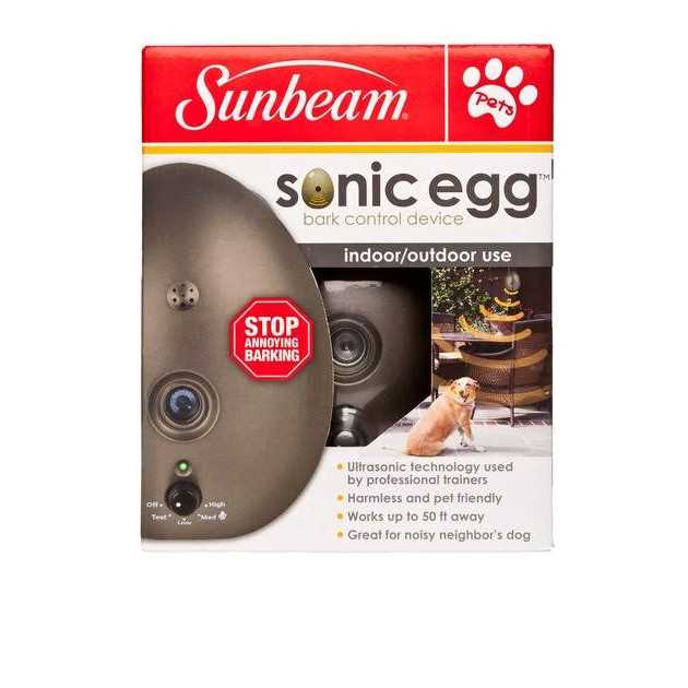 Sunbeam Sonic Egg Ultrasonic Bark Control Device - Nail Gallerys