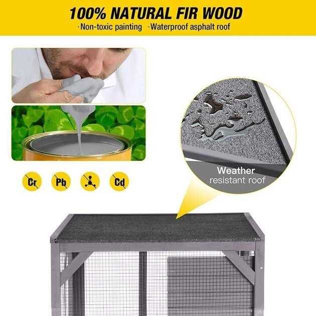 Aivituvin Cat House Outdoor Cat Catio AIR22 - Nail Gallerys