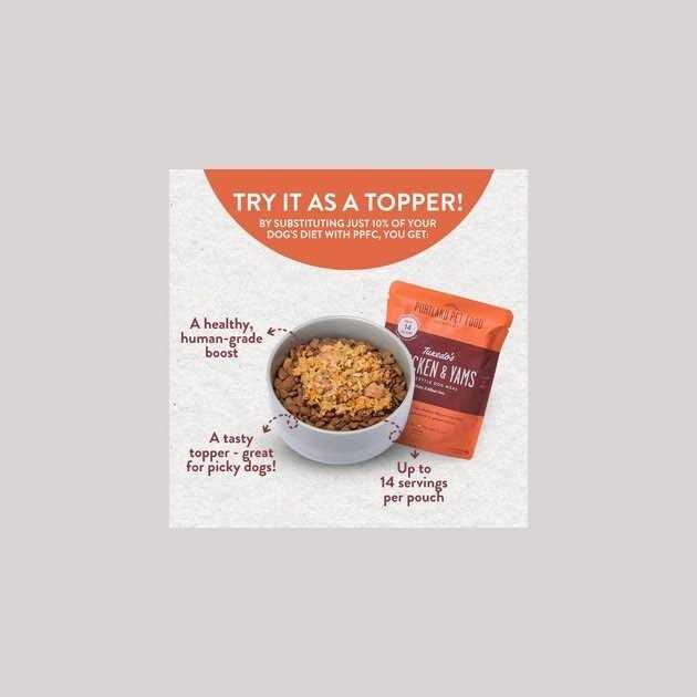 CRAFTED BY HUMANS LOVED BY DOGS Portland Pet Food Company Human-Grade Dog Food Pouch - Nail Gallerys