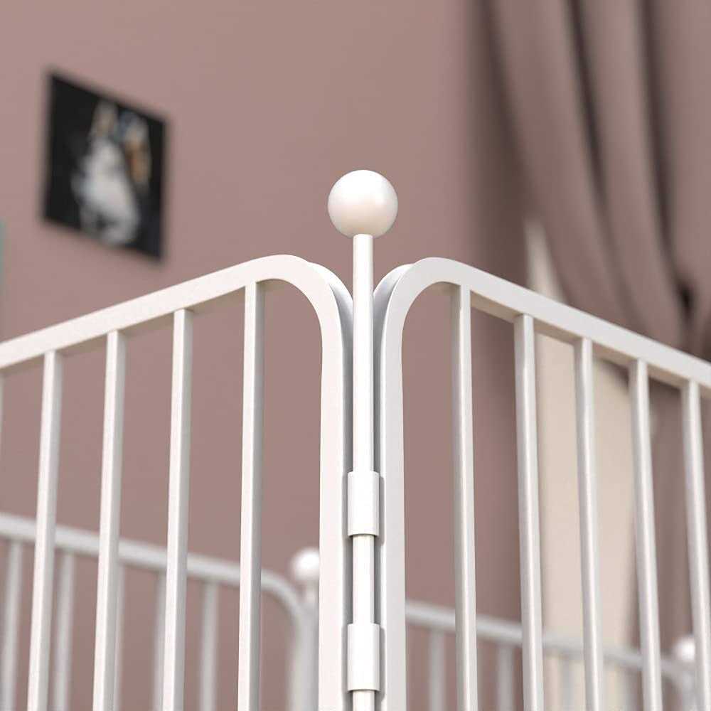 PEIPOOS Dog Panel Pet Playpen Pen Bunny Fence Indoor Outdoor Fence Playpen Heavy Duty Exercise Pen Dog Crate Cage Kennel - Nail Gallerys