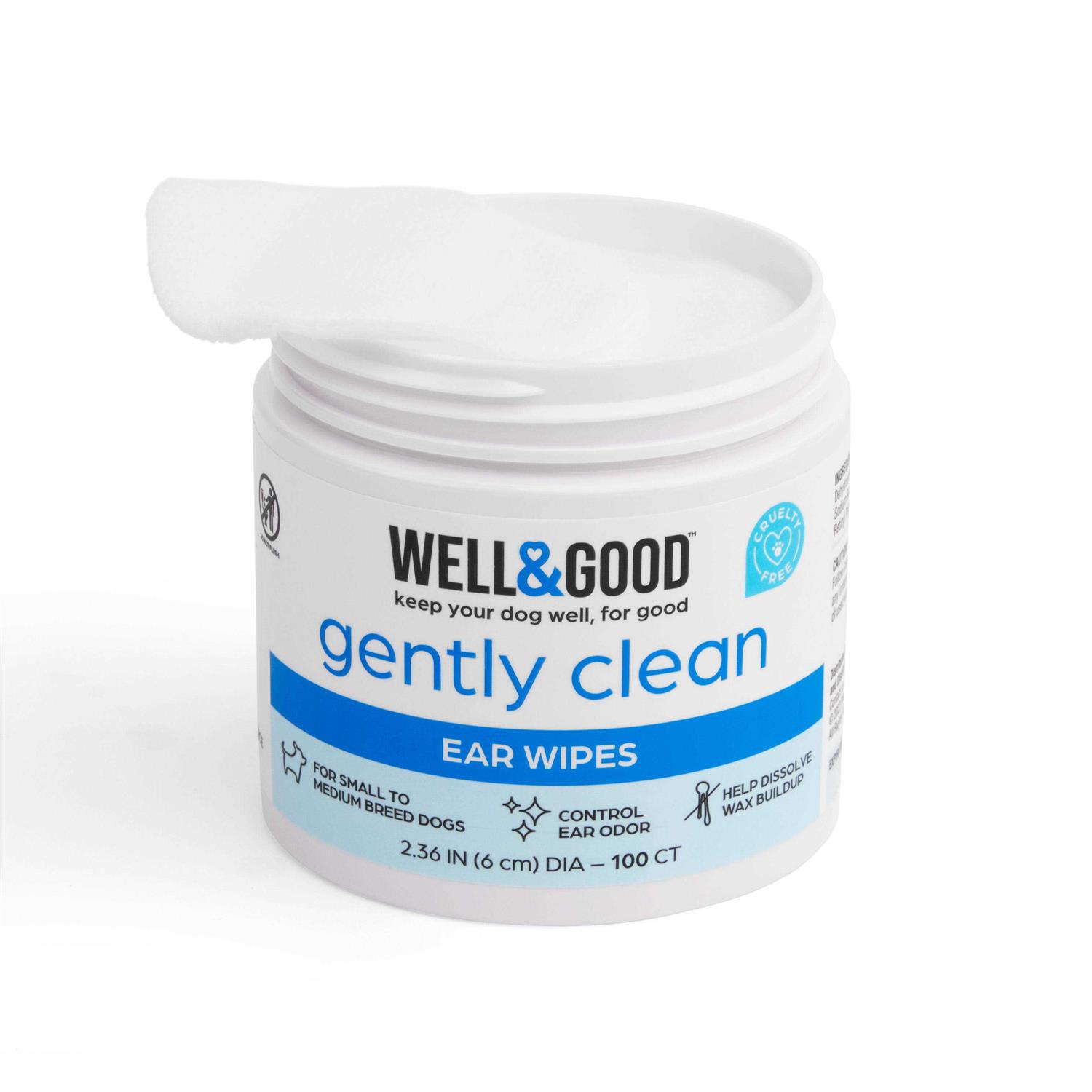 Well & Good Small Dog Ear Wipes - Nail Gallerys