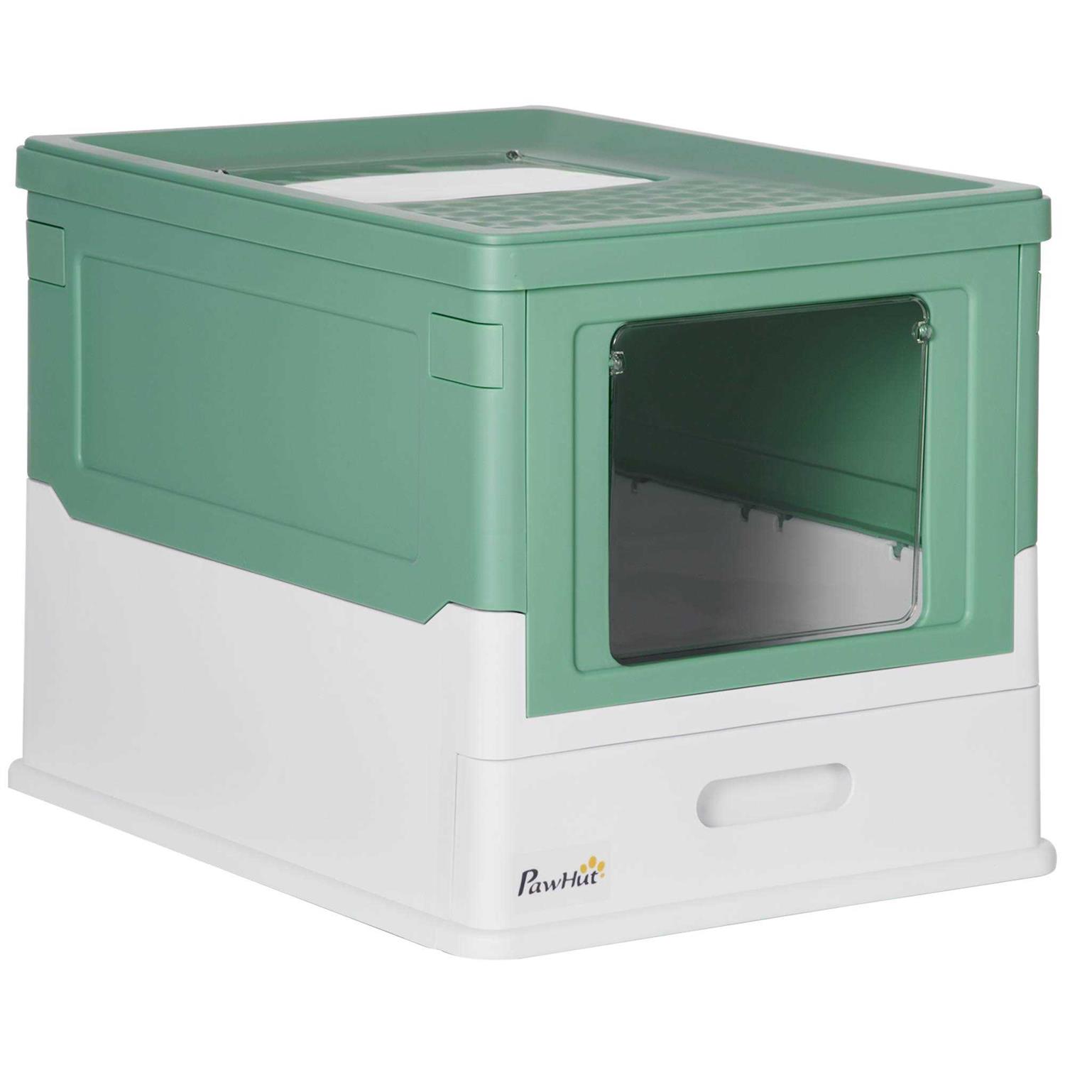 PawHut Fully Enclosed Cat Litter Box with Front Entry - Nail Gallerys
