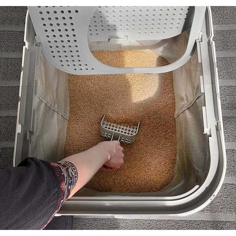 Modkat MKXL103 XL Litter Box, Top-Entry or Front-Entry Configurable - Nail Gallerys