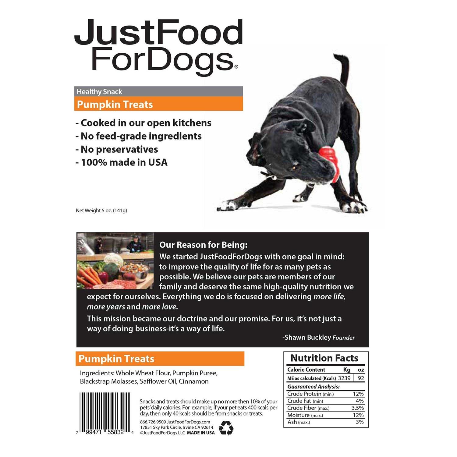 JustFoodForDogs Pumpkin Dog Treats - Nail Gallerys