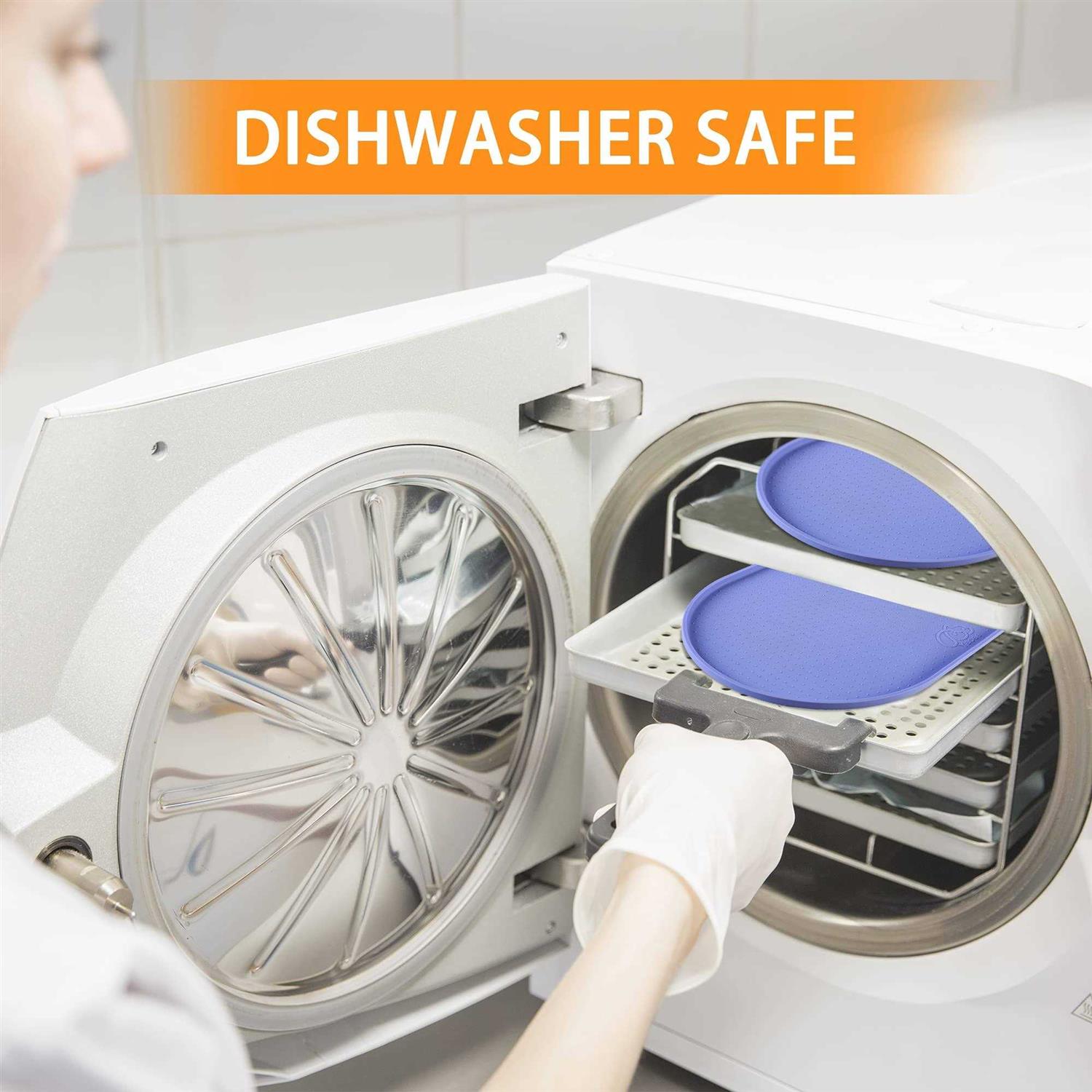 Yacee Silicone Dog Food Mat Waterproof, Easy clean in Dishwasher, Pet and cat Mats 05 Raised Edges - Nail Gallerys