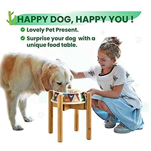 ZPirates Dog Bowl Stand Dogs Height Width Adjustable - Nail Gallerys