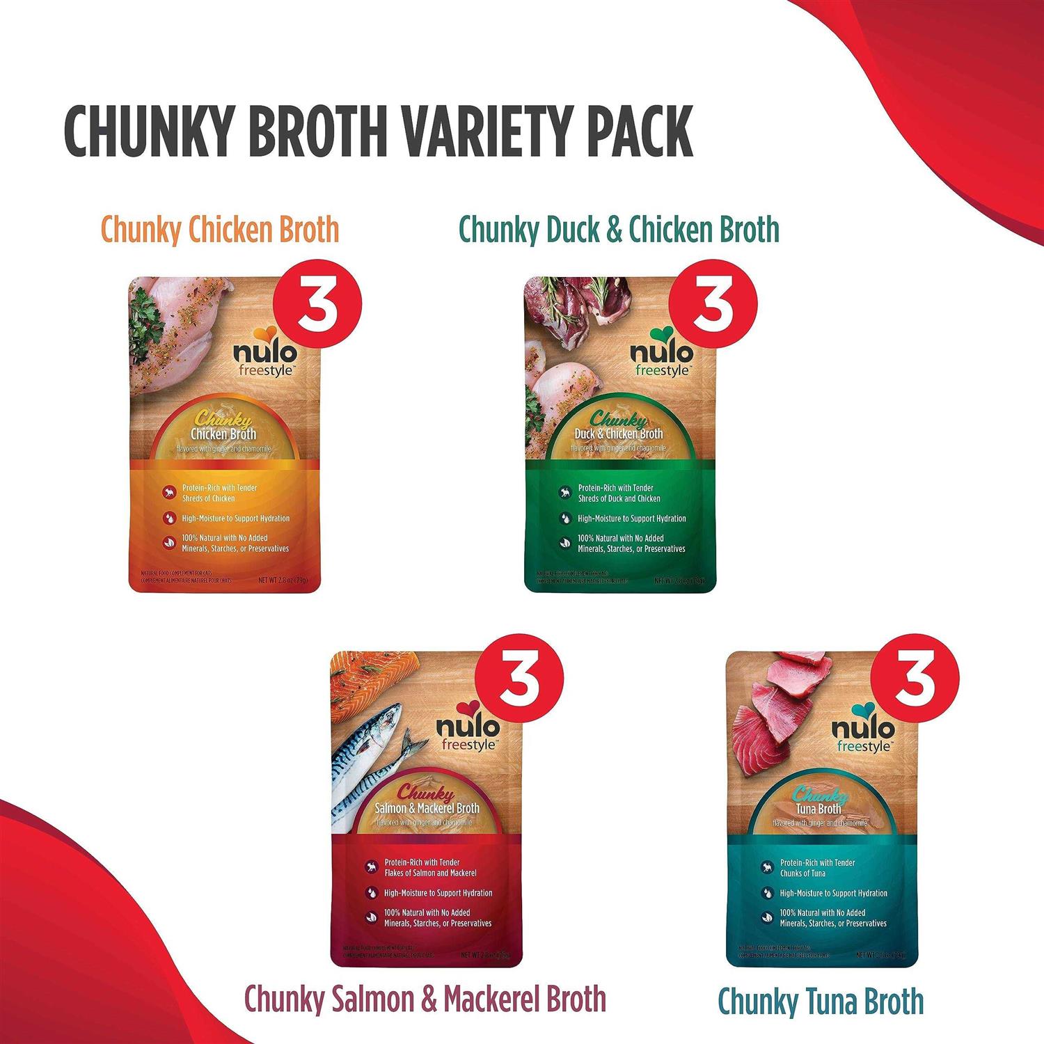 Nulo Freestyle Chunky Broth Grain-Free Variety Pack Cat Food - Nail Gallerys