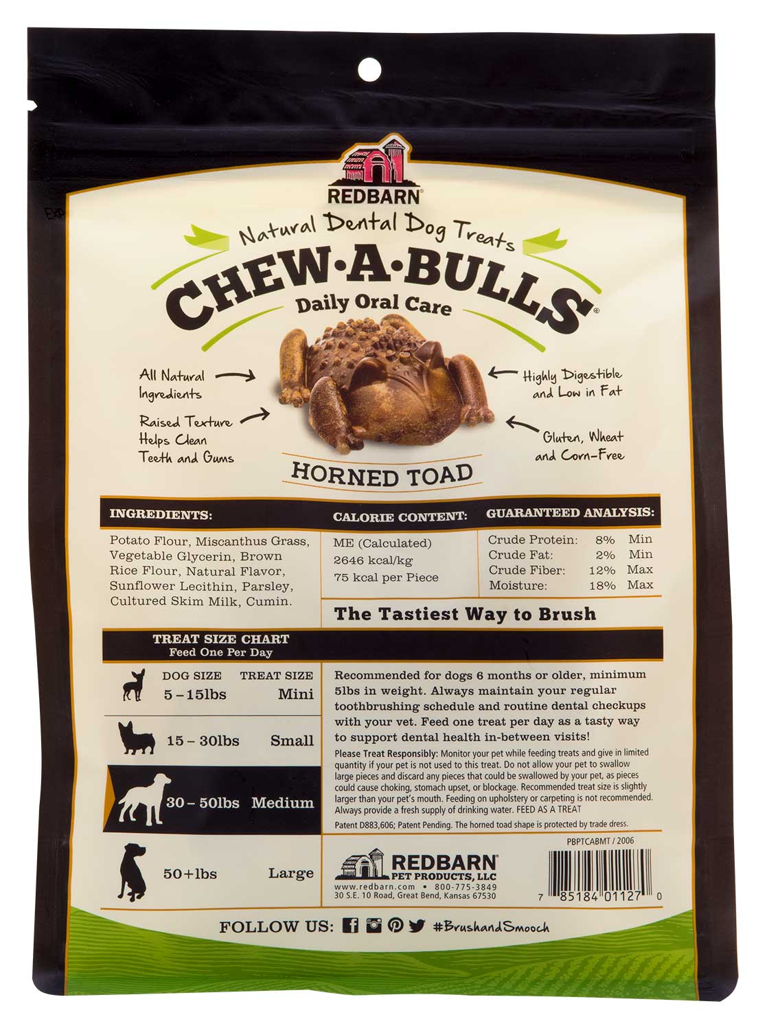 RedBarn Horned Toad Chew-A-Bulls Daily Oral Care Multi-Pack for Dogs - Nail Gallerys