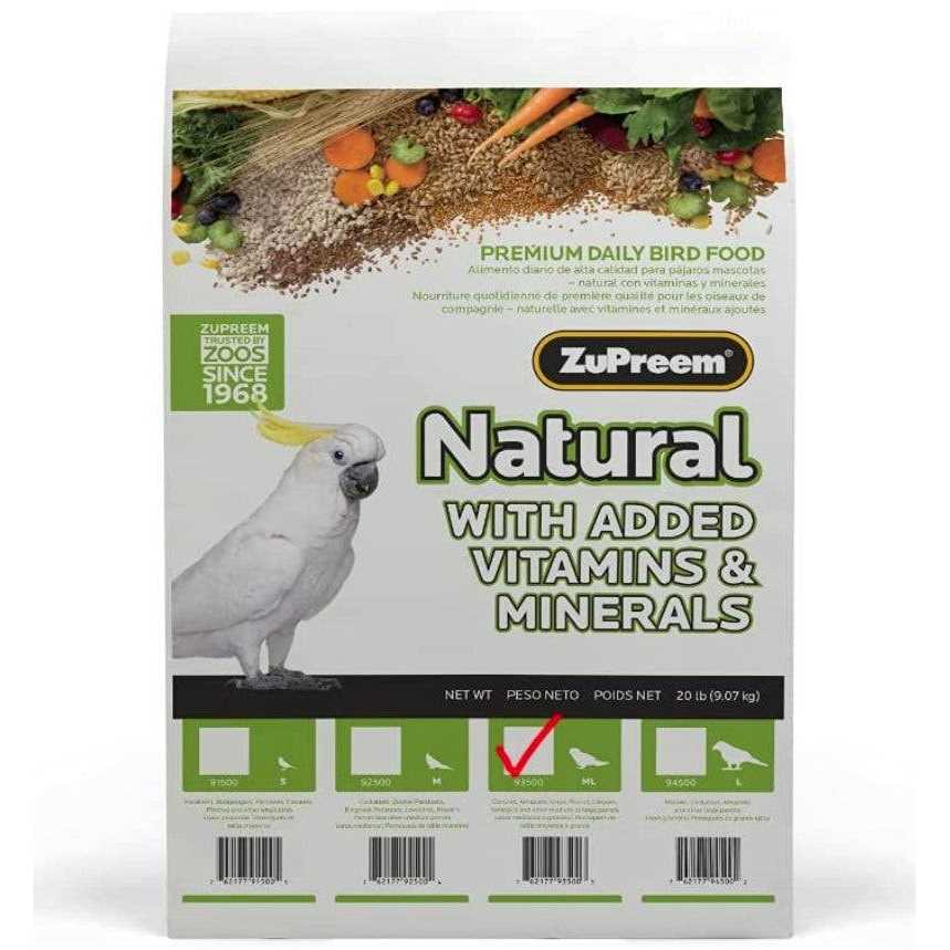 ZuPreem Natural Bird Food - Nail Gallerys