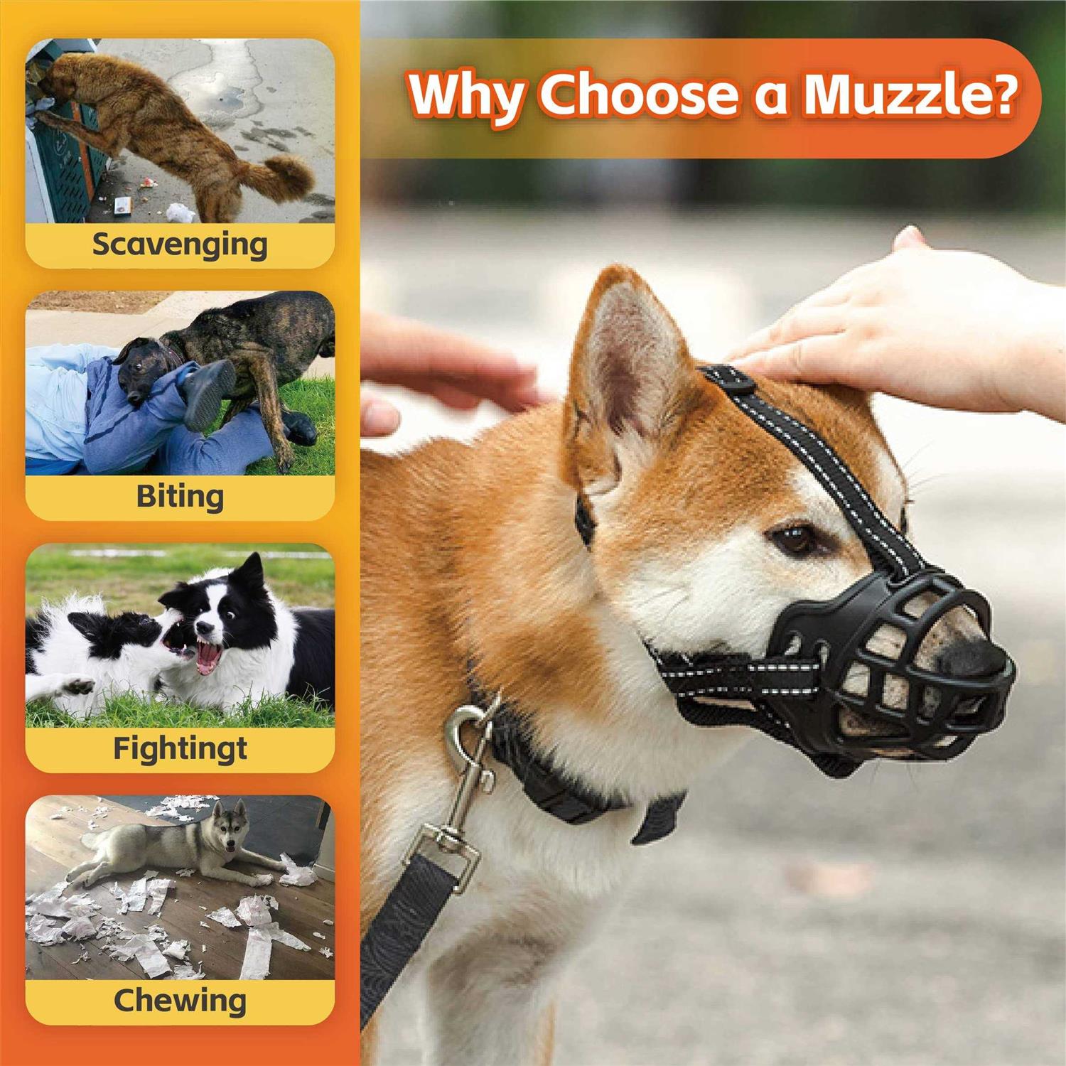 Dog Muzzle,Anti Biting and Stop Chewing,Drinking and Breath Free - Nail Gallerys