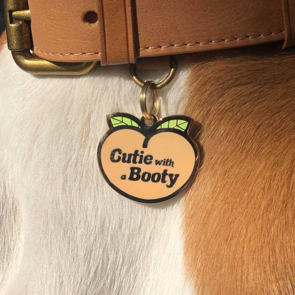 Two Tails Pet Company Cutie with a Booty Pet ID Tag - Nail Gallerys