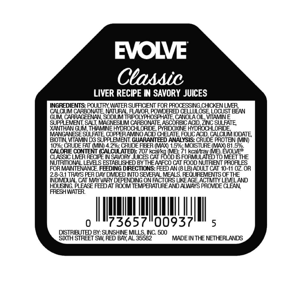 Evolve Classic Crafted Meals Liver Recipe Wet Cat Food - Nail Gallerys