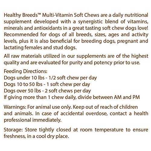 Healthy Breeds Multivitamin Soft chew for Dogs 180 count - Nail Gallerys
