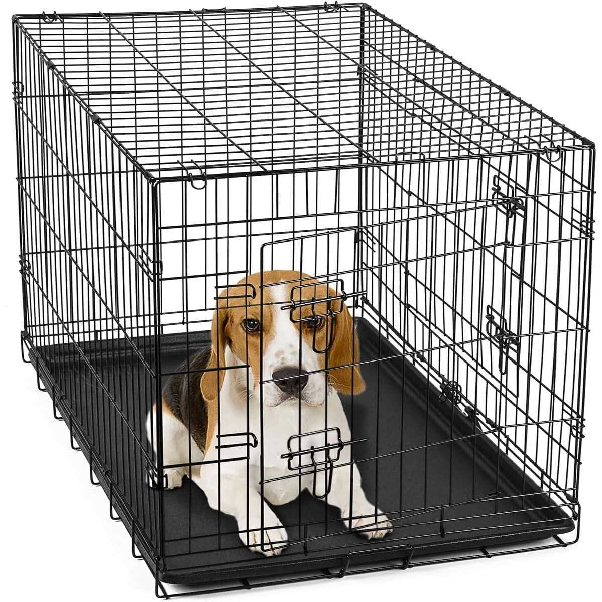 Paws Pals Double-Door Folding Wire Dog Crate - Nail Gallerys