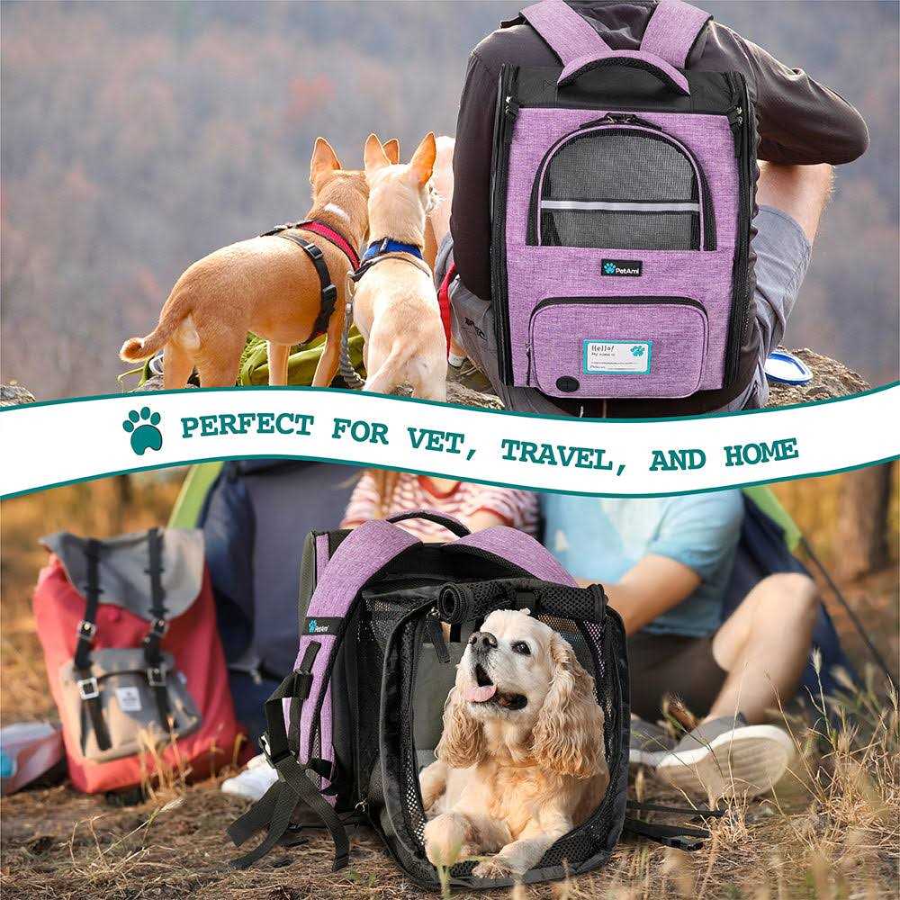 PetAmi Dog Cat Backpack Carrier Expandable Pet Carrier Backpack for Travel Hiking - Nail Gallerys