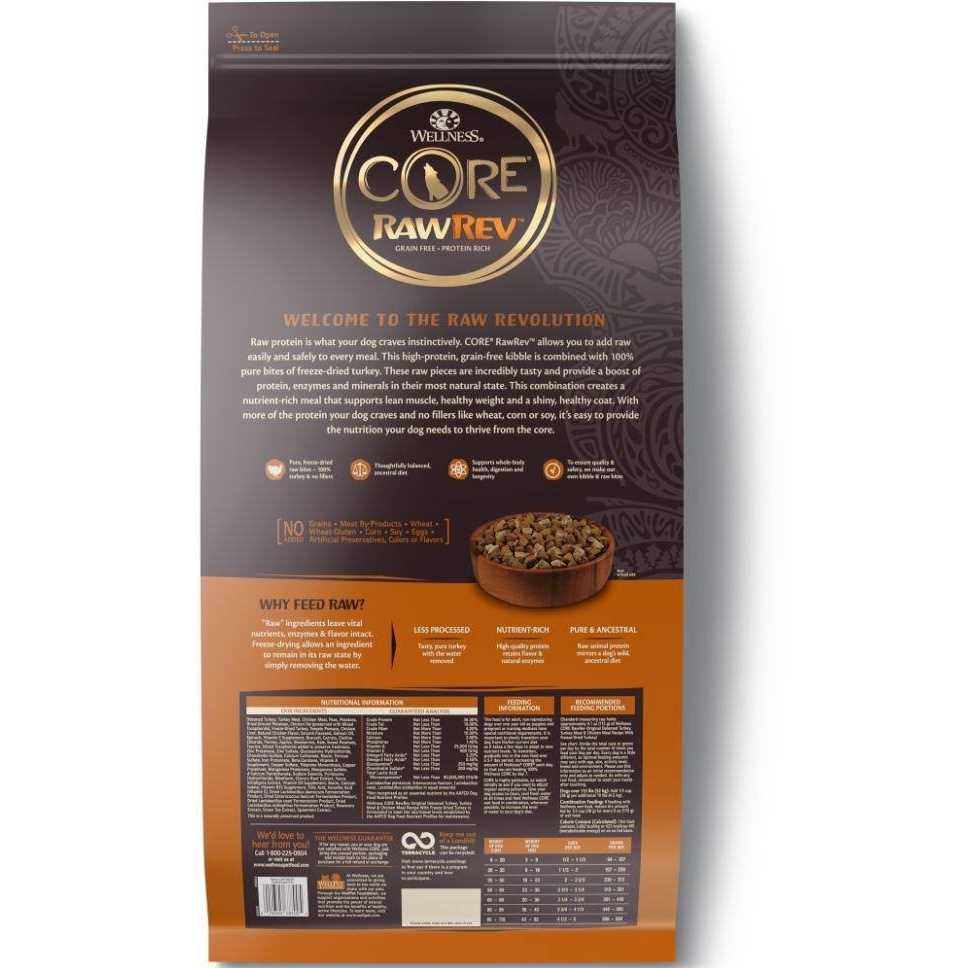 Wellness Core RawRev Natural Grain Free Original Chicken with Freeze Dried Turkey Dry Dog Food - Nail Gallerys