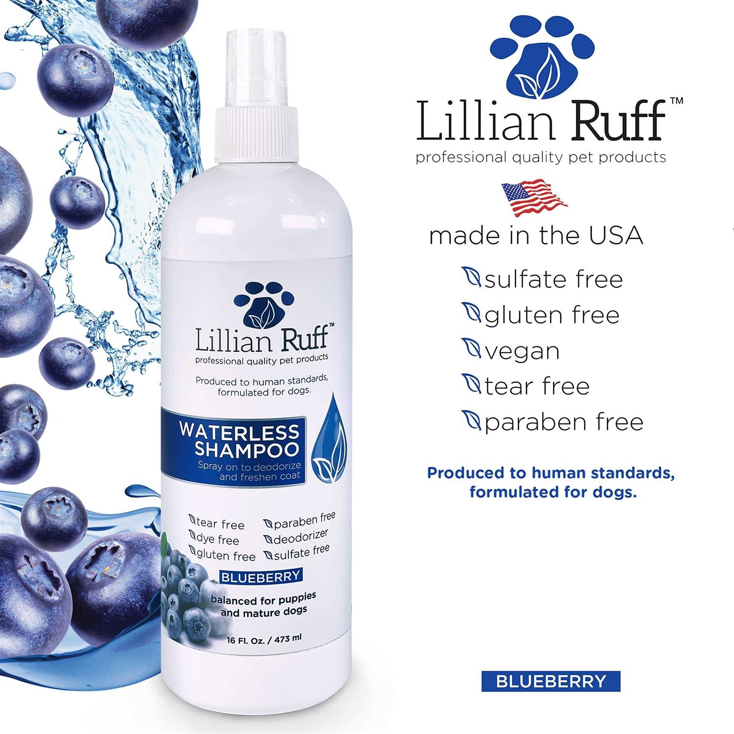 Lillian Ruff Berry Blue Brightening Face and Body Wash for Dogs and Cats - Nail Gallerys
