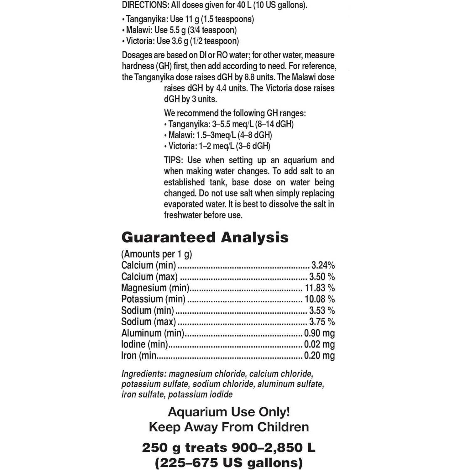 Seachem Cichlid Lake Salt - Nail Gallerys