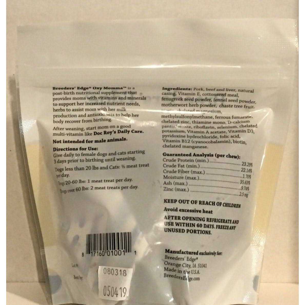 Revival Animal Health Breeder’s Edge Oxy Momma Nursing & Recovery Supplement - Nail Gallerys