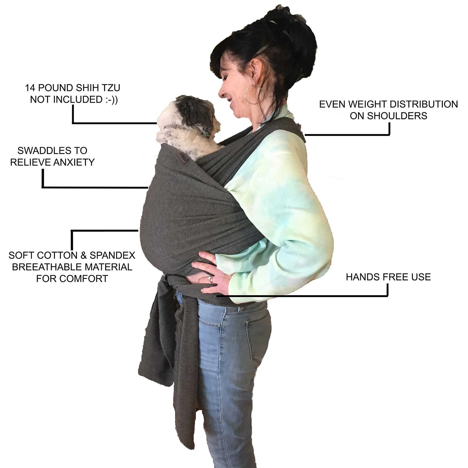 Puppy Pouch Pet Carrier Sling Front Adjustable Hands Free Front Facing Dog Pouch - Nail Gallerys