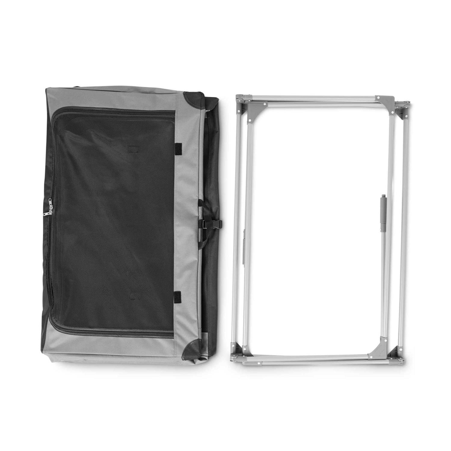 EveryYay Essentials Portable Canvas Dark Grey Dog Crate - Nail Gallerys