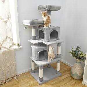 Frisco 68-in Faux Fur Cat Tree Condo - Nail Gallerys