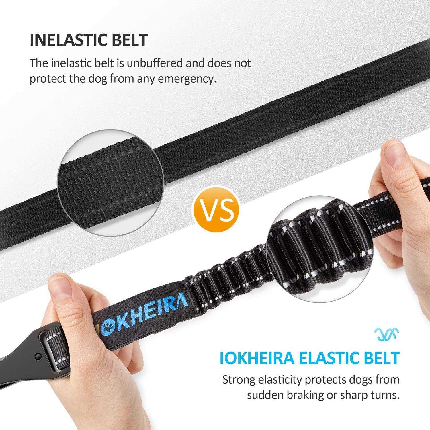 IOKHEIRA Dog Seat Belt Car Harness Seatbelt Car Reflective Bungee - Nail Gallerys