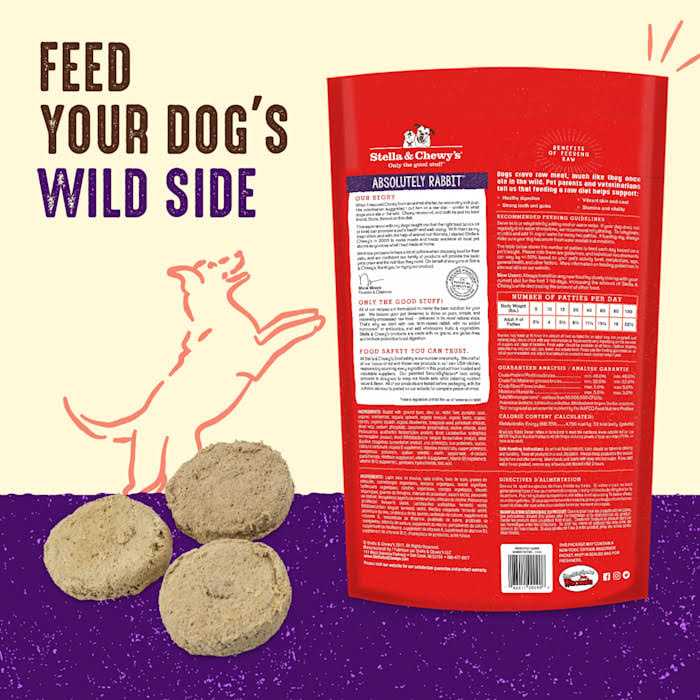 Stella & Chewy’s Absolutely Rabbit Dinner Patties Freeze Dried Dog Food - Nail Gallerys