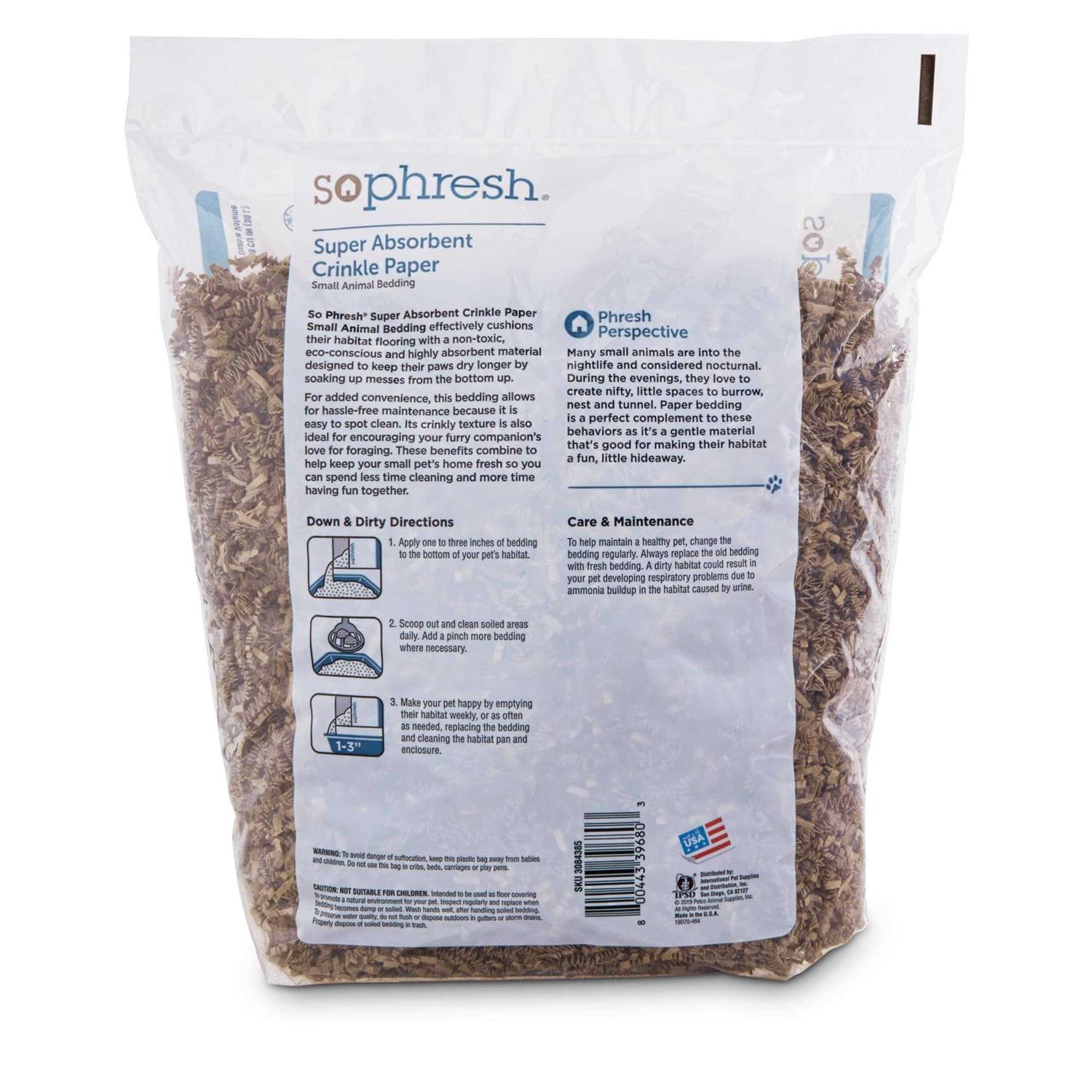 So Phresh Super Absorbent Crinkle Paper Small Animal Bedding - Nail Gallerys