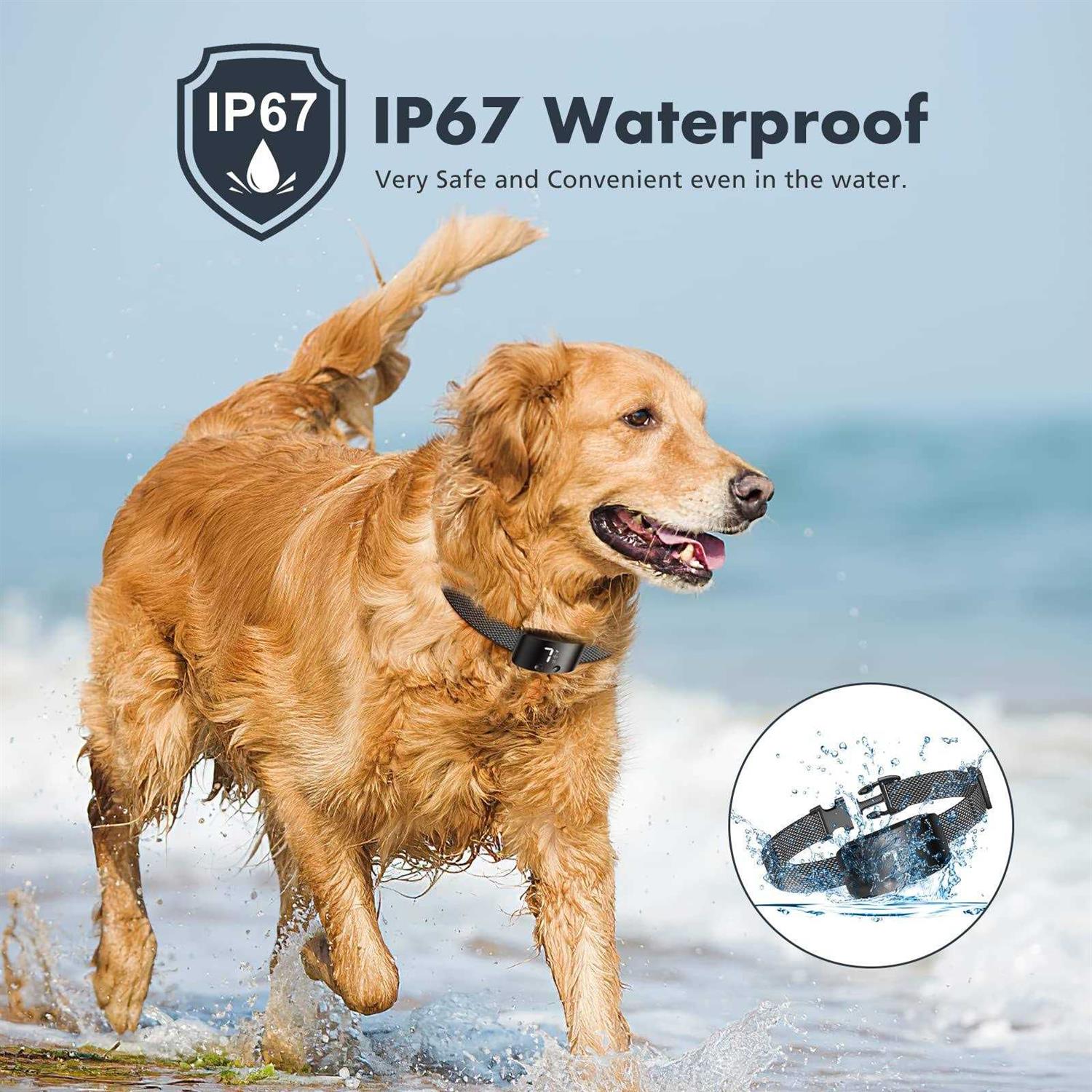 NBJU Bark Collar for Dogs,Rechargeable Anti Barking Training Collar with 7 Adjustable Sensitivity and Intensity Beep Vibration for Small Medium - Nail Gallerys