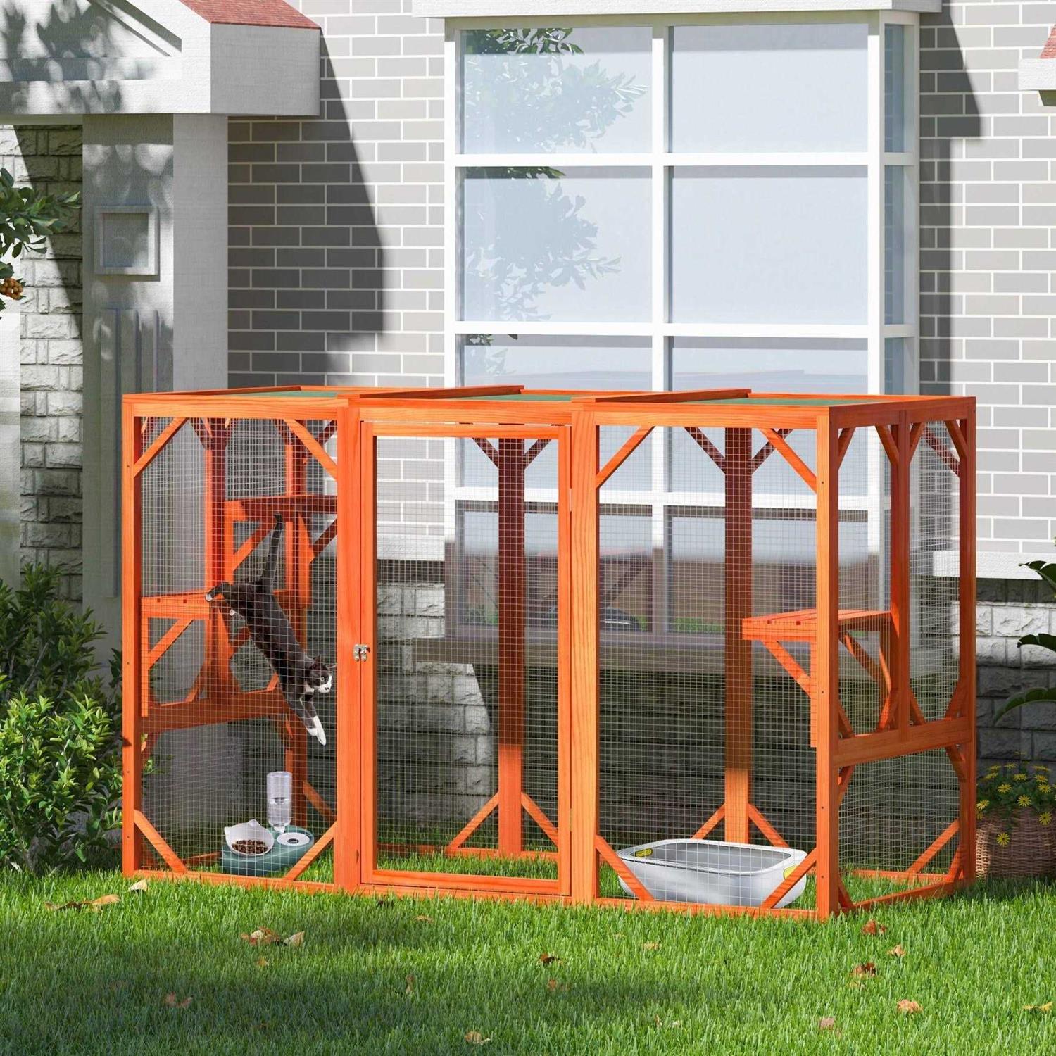 Coziwow Outdoor Cat Enclosure Playpen Catio - Nail Gallerys