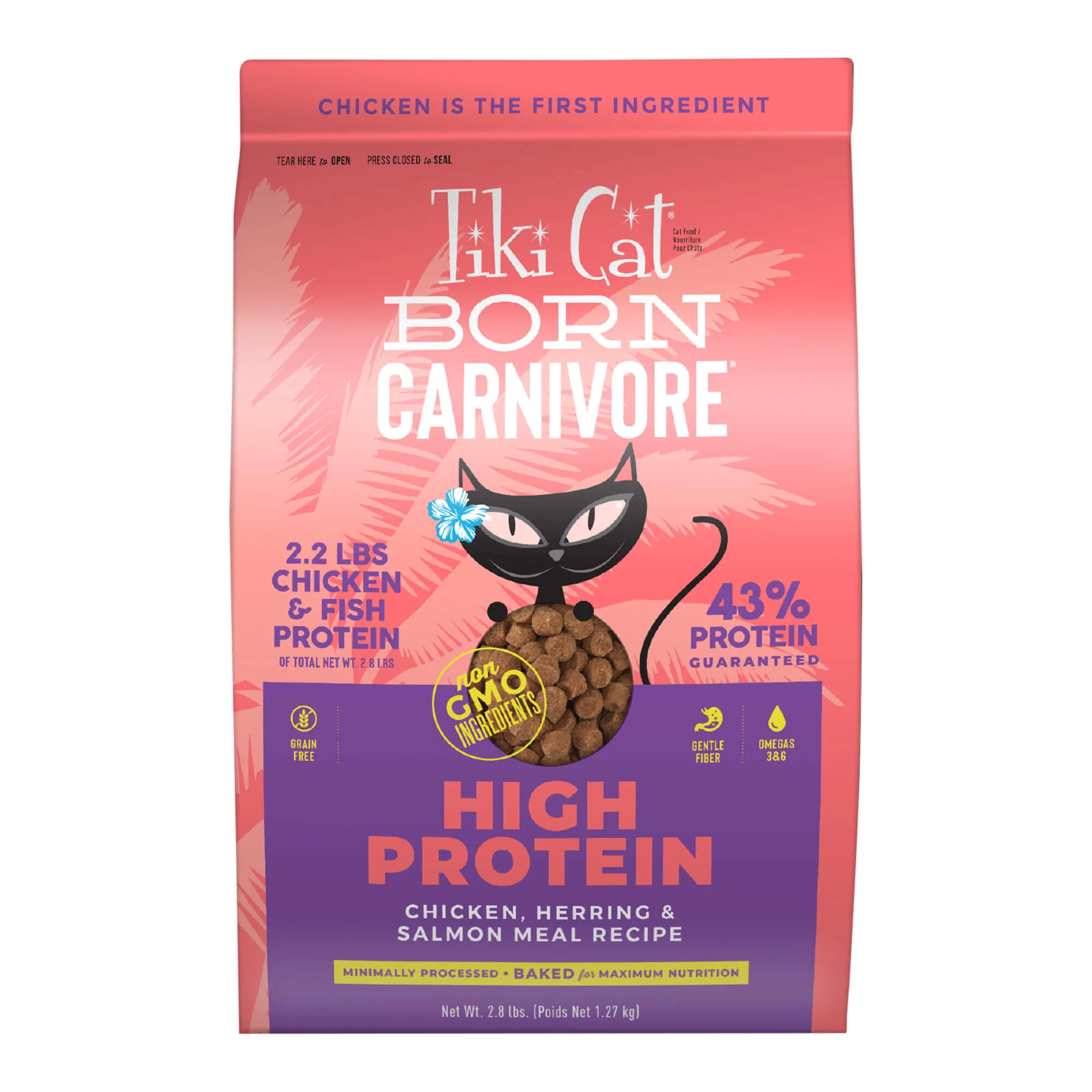 Tiki Cat Born Carnivore High Protein Dry Cat Food, Chicken, Herring & Salmon Meal - Nail Gallerys