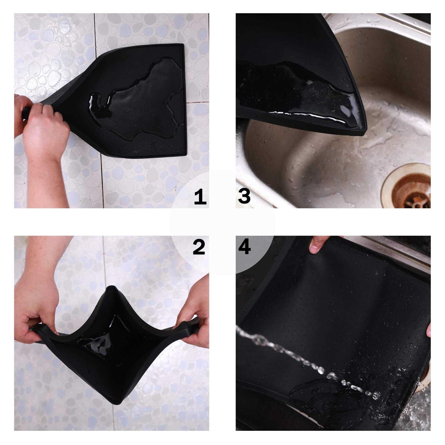 Hubulk Dog Feeding Mat,Silicone Pet Food and Water Bowl Placemat,Dishwasher - Nail Gallerys