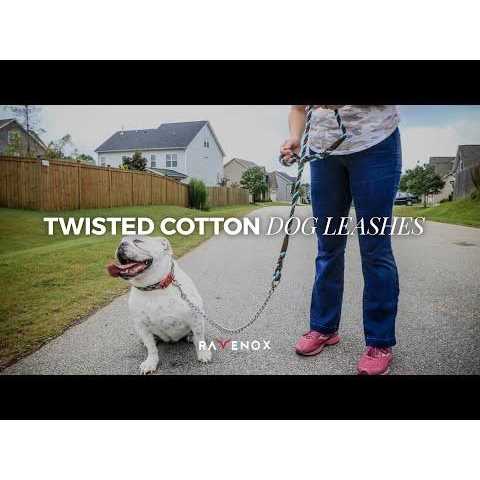 Ravenox Cotton Rope Leash Lead 12-inch x for Medium to Large Dogs - Nail Gallerys
