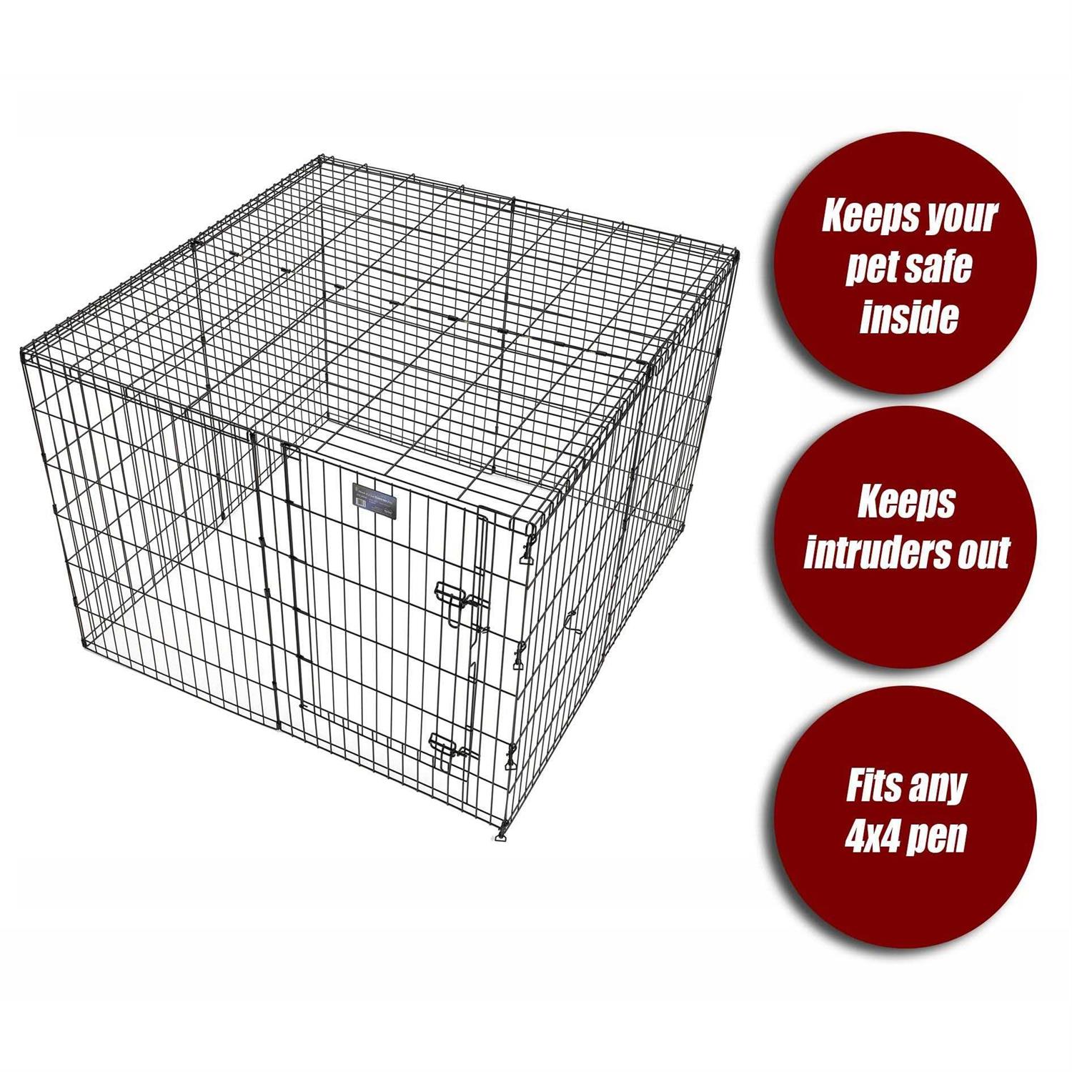 Midwest Homes for Pets Exercise Pen Wire Mesh Top - Nail Gallerys