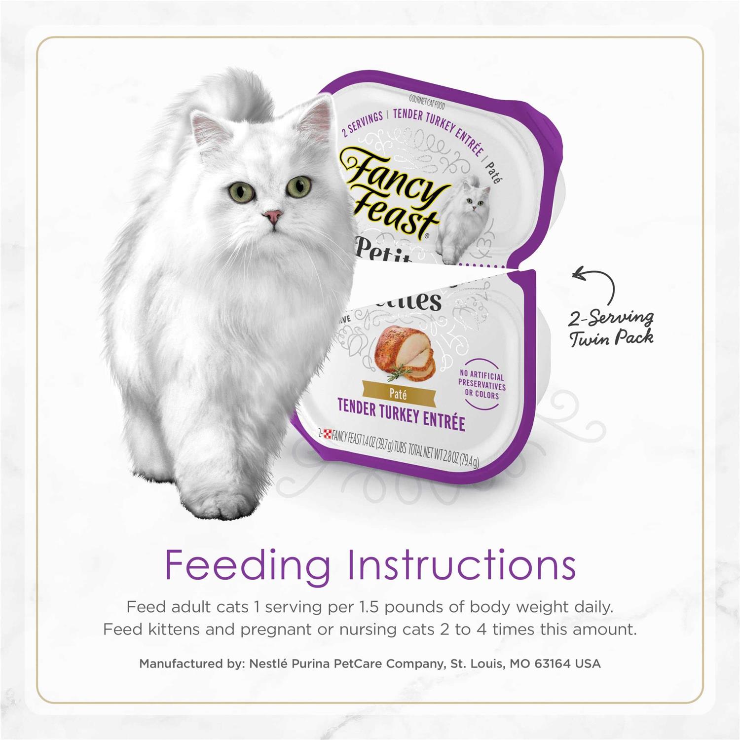 Fancy Feast Petites Pate Tender Turkey Entree Wet Cat Food - Nail Gallerys