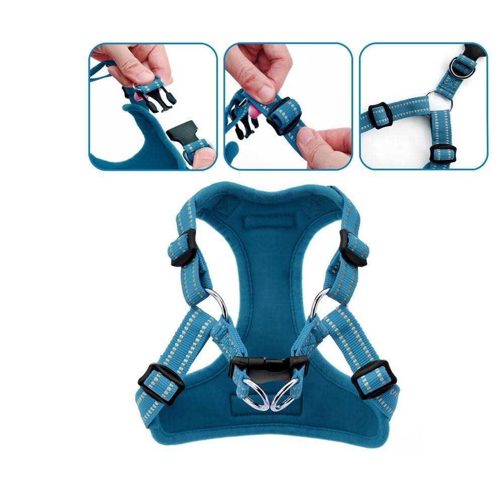 Voyager by Best Pet Supplies Adjustable Step In Dog Harness - Nail Gallerys