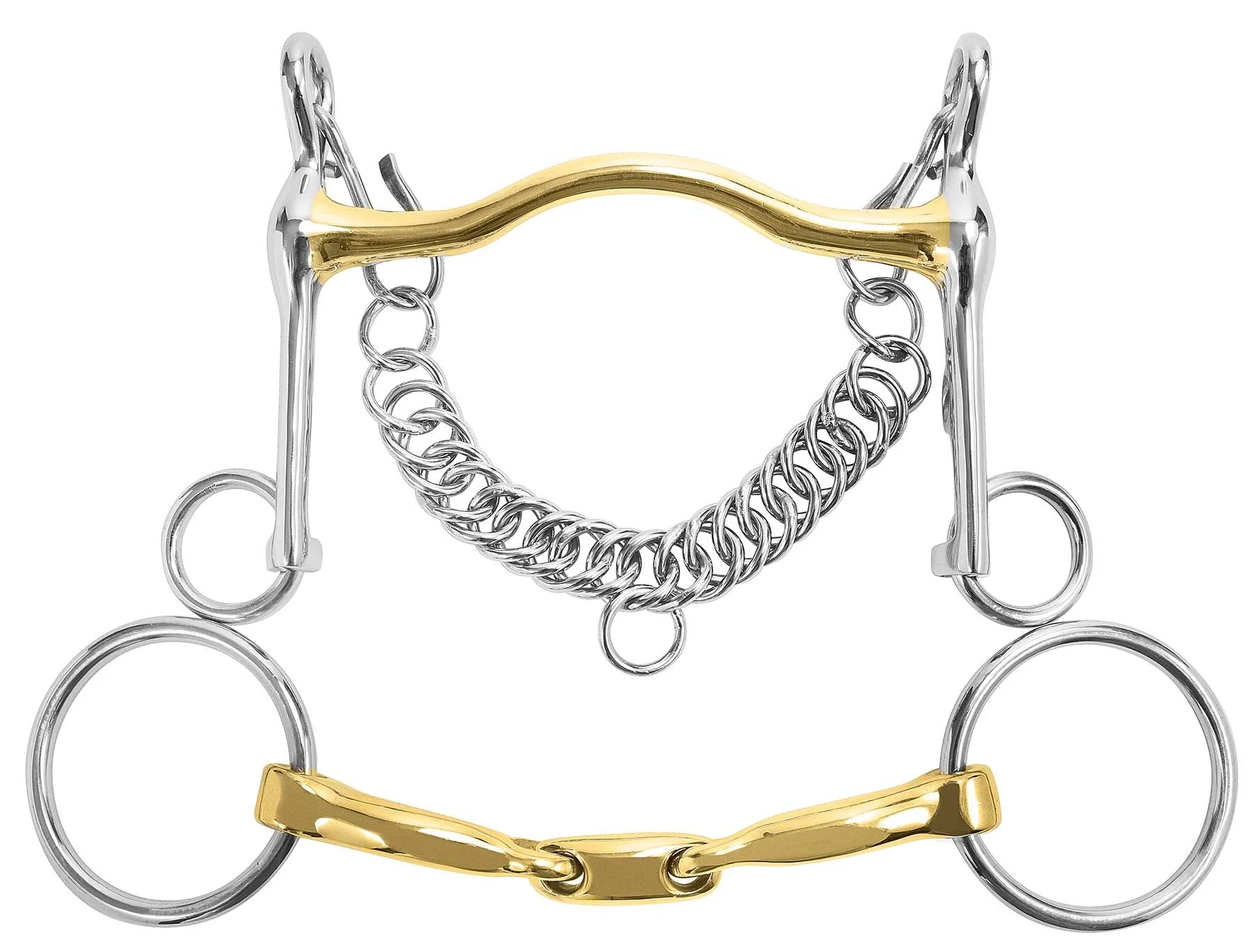 M Toulouse Long Shank Curb & Bradoon Set - Nail Gallerys