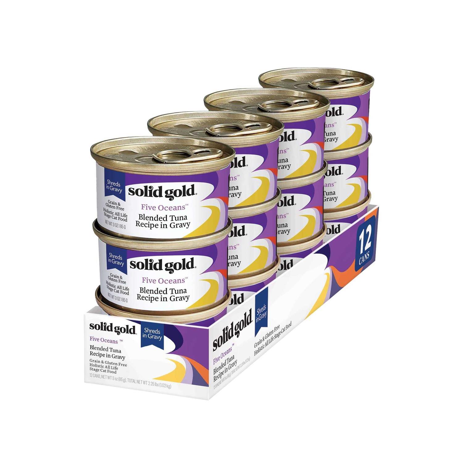 Solid Gold Canned Cat Food Five Oceans Tuna Recipe in Gravy - Nail Gallerys