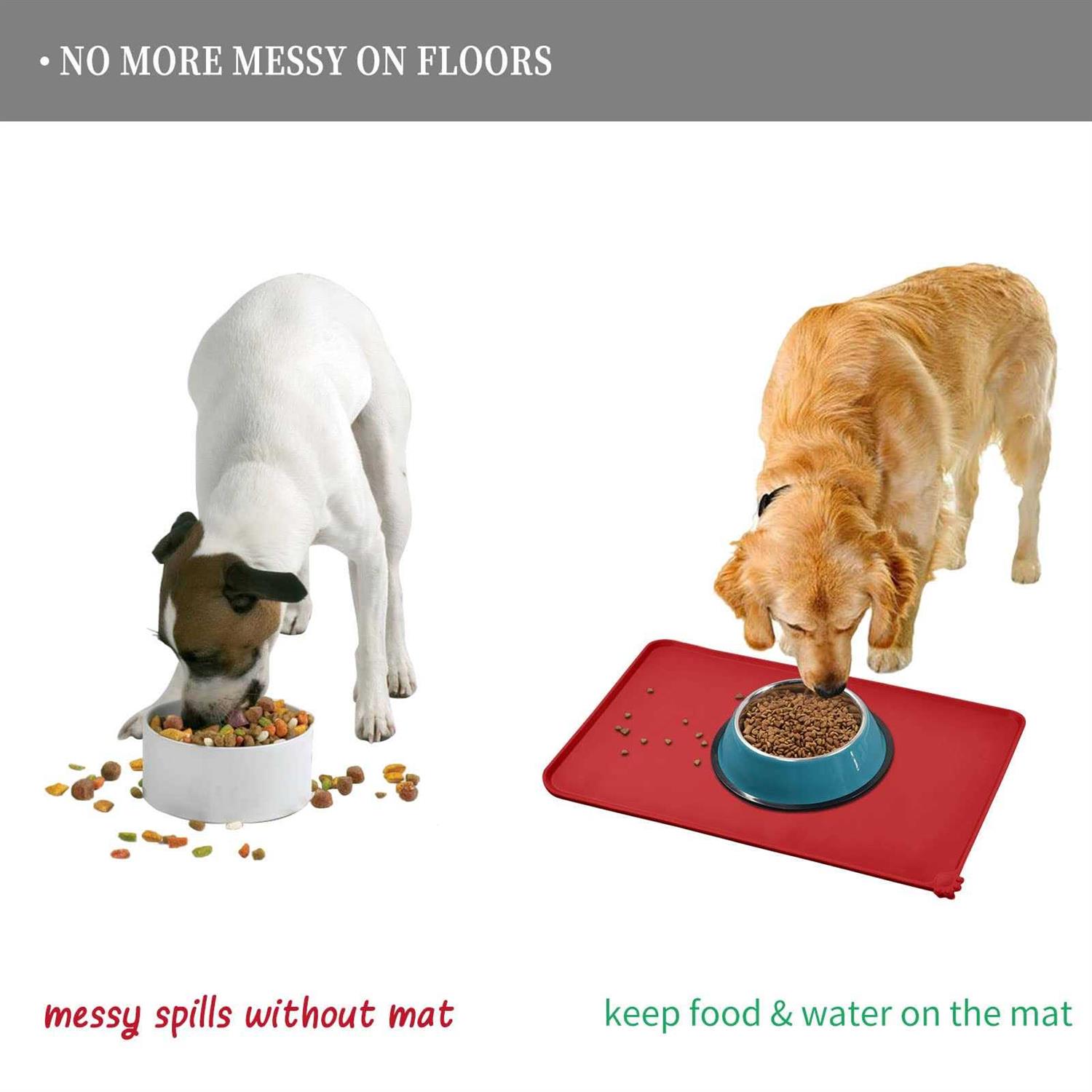 Reopet Silicone Dog cat Bowl Mat Non-Stick Food Pad Water cushion Waterproof - Nail Gallerys