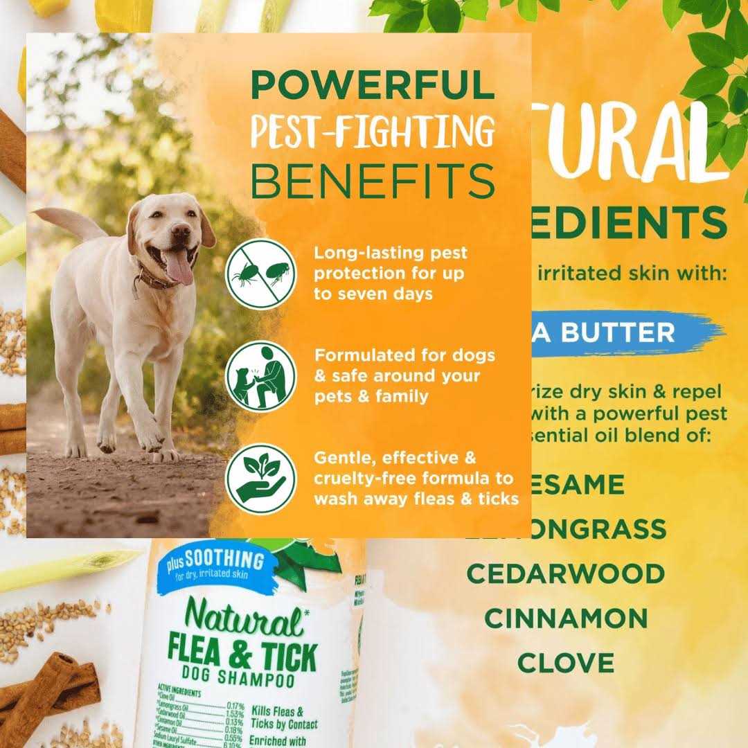Tropiclean Natural Flea & Tick Shampoo Plus Soothing - Nail Gallerys