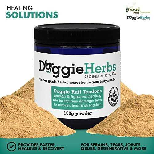 Dog Ligament and Tendon Healing All Natural Human Grade Dog Tendon and Ligament Supplement – Powder Herbal Blend – 100g by Doggie Herbs - Nail Gallerys