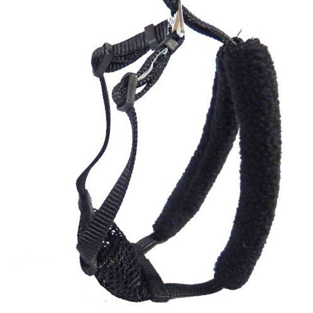 Yuppie Puppy Medium Black Anti Pull Mesh Dog Harness Neck Sizes 10 16 - Nail Gallerys