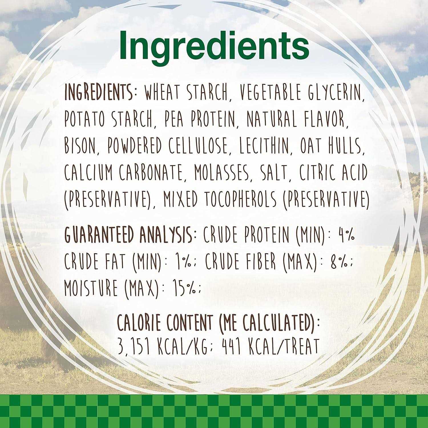 Nylabone Healthy Edibles Wild Natural Bison Chew Treats - Nail Gallerys