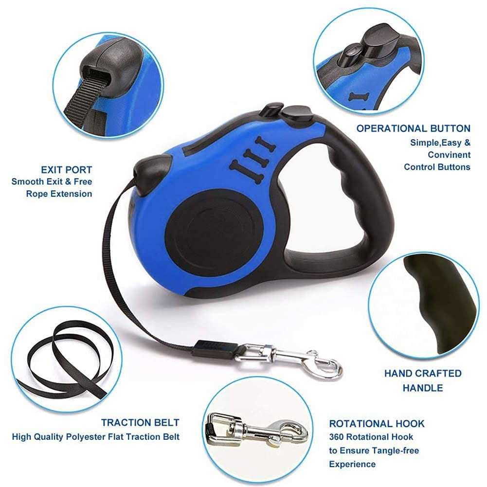 Alicedreamsky Retractable Dog Leash Long Suitable for Small Medium Dogs up - Nail Gallerys
