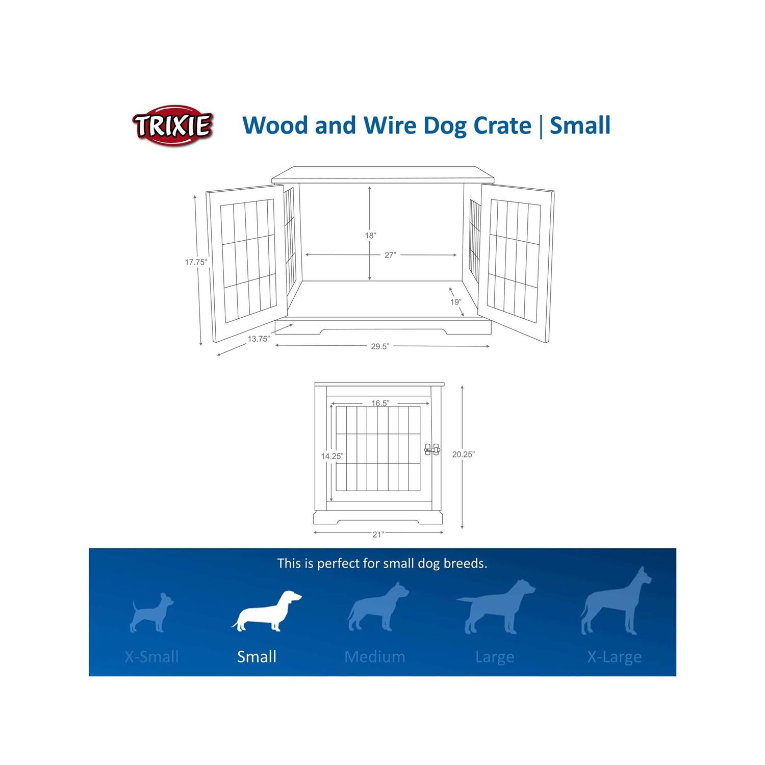 TRIXIE Pet Home End Table Indoor Kennel Furniture Style Crate - Nail Gallerys