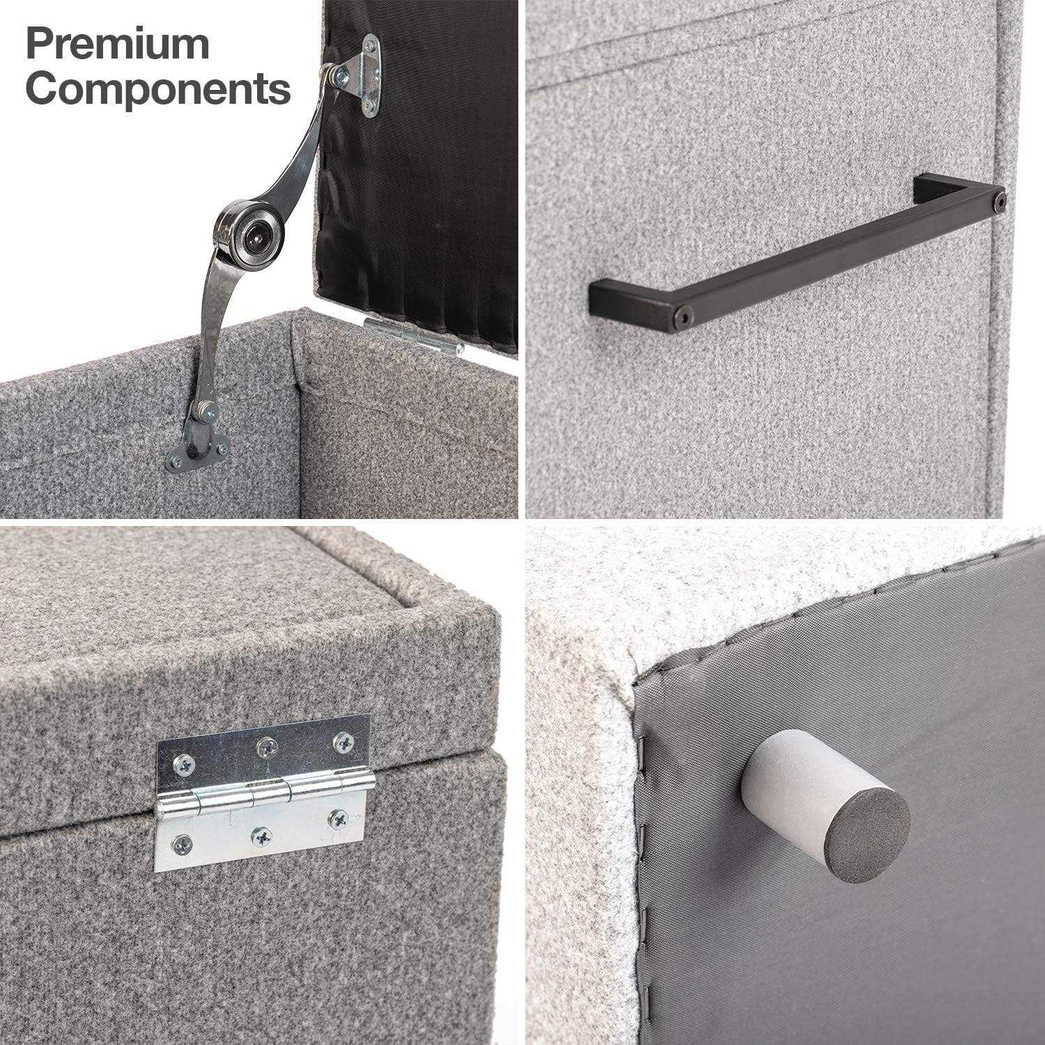 PetFusion Multi-Purpose Pet Stairs Foldaway Cat & Dog Steps. Ottoman & Dog Toy Basket & Storage - Nail Gallerys